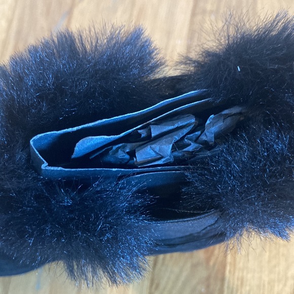 Black suede womens boots with wedge - Picture 5 of 10